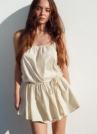 Нейлонова сукня з хальтером від zara