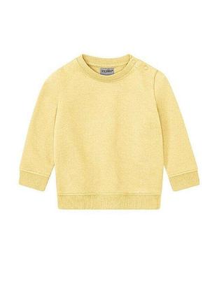 Свитшот двунитка для девочки lupilu lidl 413721 086-92 см (12-24 months) желтый