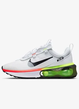 Оригінал! кросівки чоловічі nike air max 2021 ‘white bright crimson volt’ dr9270-100