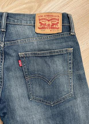 Джинси чоловічі levi’s 514 straight fit w32 l30