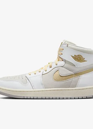 Оригінал! кросівки чоловічі nike air jordan 1 zoom air cmft 2 ‘metallic gold’ dv1307-107