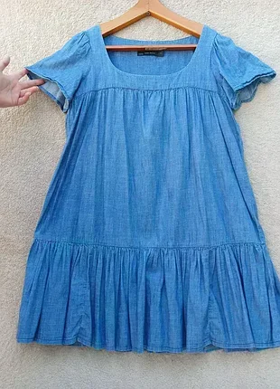 Джинсовое платье от zara,р46🌺🌺🌺