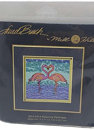 Б/у mill hill lb14-2514 flowering flamingos / цветущие фламинго