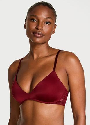 Гладкий бюстгальтер push-up victoria's secret с кружевом