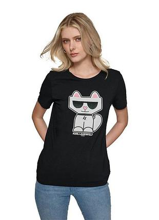 Женская футболка karl lagerfeld paris с принтом