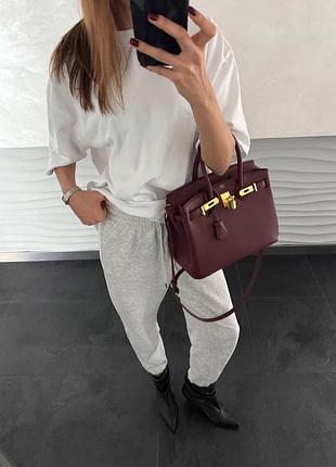Жіноча сумка birkin 30 червона