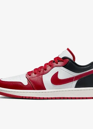 Оригінал! кросівки чоловічі air jordan 1 "white/black/sail/gym red" dc0774-160
