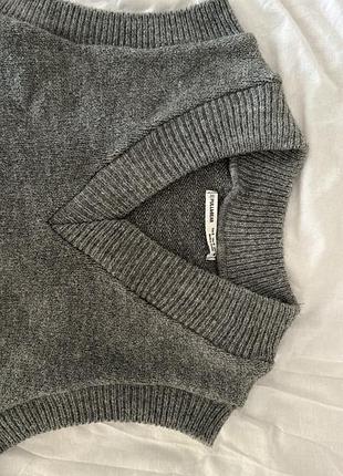 Жилет сірий теплий pullandbear 2