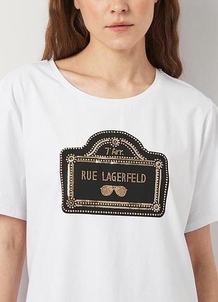 Женская футболка karl lagerfeld paris с принтом