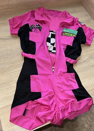 Яскравий  комбінезон  гонщиці leg avenue "pit crew vixen".