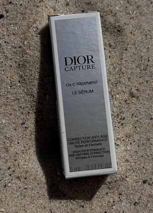 Сироватка для обличчя та шиї dior capture ox-c treatment le serum, 5 ml
