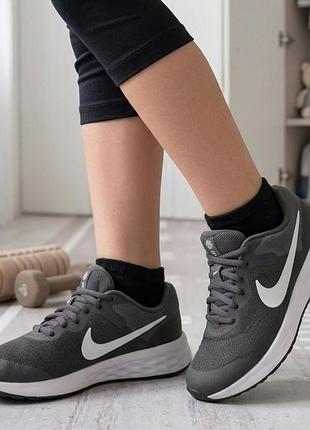 Кроссовки nike revolution 6 next nature серые | оригинал | 35.5 eu (22.5 см)