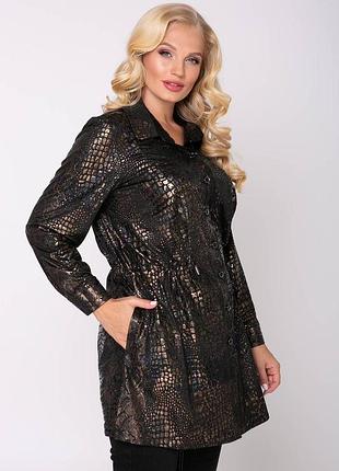 Довга сорочка з куліскою великого розміру