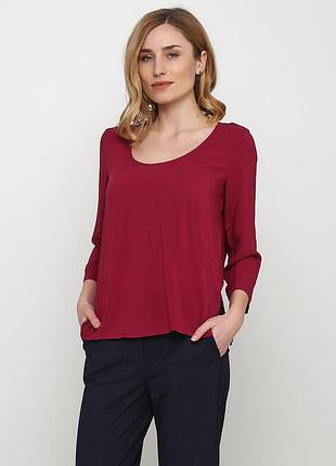 Блуза benetton 5sf05q7r4*21 женск. бордо xs (159 394)