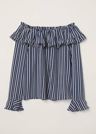 Блуза h&m 245724*90 женск. полосатый 36 (156 081)