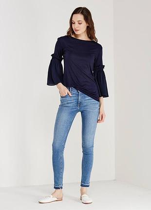 Блуза benetton 3za9e10e2*06u женск. темно/синий s (162 676)