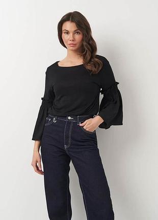 Блуза benetton 3za9e10e2*100 женск. черный l (162 678)