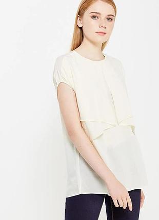 Блуза benetton 5sf05q7ws*67 женск. кремовый m (159 395)