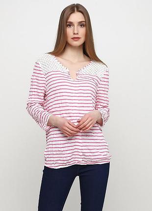 Блуза tom tailor 1009651*08 женск. бело/красный m (161 082)