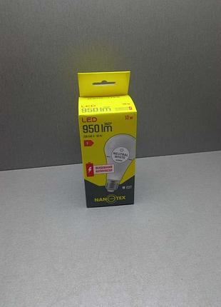 Б/у лампа led акумуляторна nanotex а68 10вт е27 біле світло 4100к арт.103805