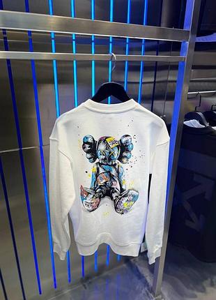 Світшот чоловічий off-white оверсайз реглан батнік кофта