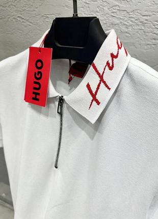Брендовая мужская футболка поло hugo boss