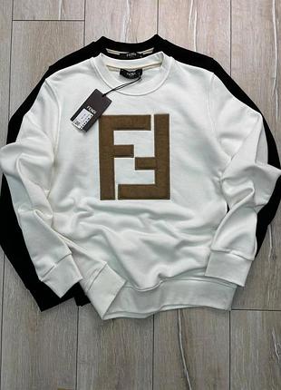 Світшот чоловічий брендовий кофта реглан батнік fendi