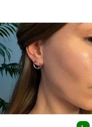 Серебро 925 пробы, серьги