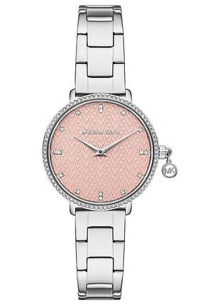 Продам оригінальний жіночий годинник michael kors mini pyper silver pavé