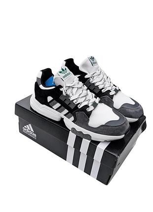 Чоловічі кросівки adidas zx torsion сірі з білим