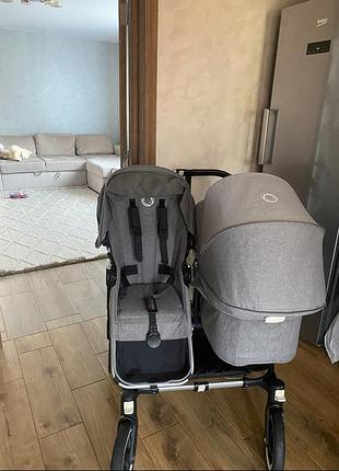 Коляска 2 в 1 bugaboo donkey 3 для двійні і погодок