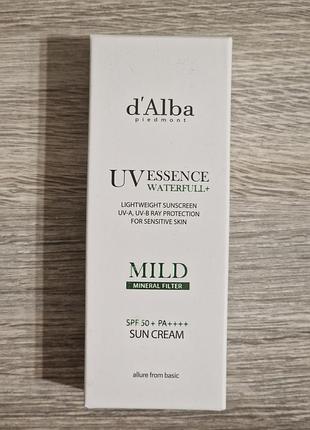 Полная передоплата или самовывоз d'alba waterfull mild sunscreen spf 50+pa+++ 50ml солнцезащитный крем