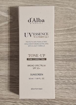 Повна передоплата або самовивіз d'alba waterfull pink correcting tone-up sun cream крем для обличчя