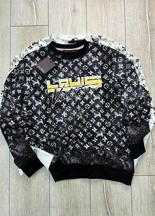 Світшот чоловічий брендовий реглан кофта батнік louis vuitton
