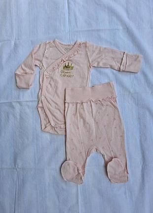 Комплект боді і повзунки 56 см flamingo