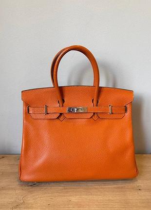 Шкіряна сумка hermes birkin