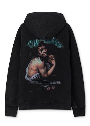 Худи off-white мужской реглан батник кофта с капюшоном