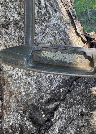 Ключка для гольфа коллекционный бронзовый винтажный патер ping anser (made in Ausa, 1970-е) стальный шкафт оригинальный грип для игры и декорации в офисе