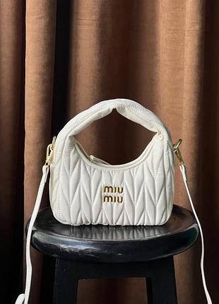 Сумка miu miu wonder matelasse leather hobo
