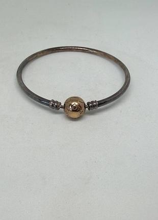Срібний браслет бангл pandora