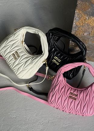 Сумка miu miu wonder matelasse leather hobo