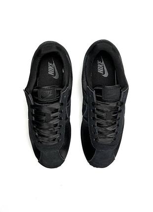 Nike cortez m all black 4
