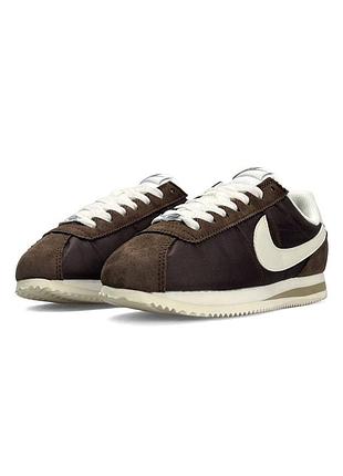 Nike cortez w brown white