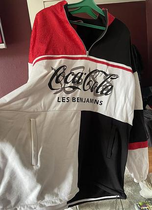 Тепла кофта світшот кока кола coca cola les benjamins