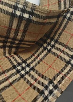 Новий вовняний шарф burberry style 25х150 см двосторонній