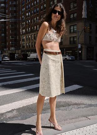 Кожаная юбка zara лимитированная коллекция