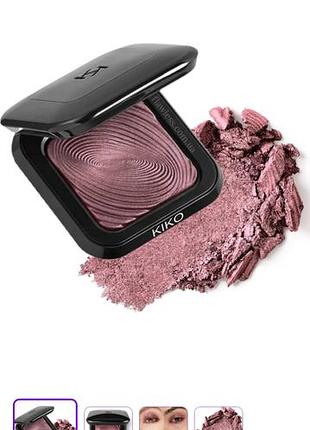 Kiko milano water eyeshadow 11 burgundy тіні
