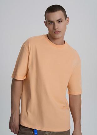 Футболка мужская в персиковом цвете, 2xl