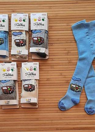 Детские колготки на мальчика talha kids socks 1-2 года размер 19-22