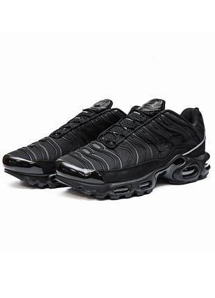 Чоловічі кросівки nike air max tn plus чорні, найк аір макс тн плюс, спортивні, повсякденні, демісезонні кроси